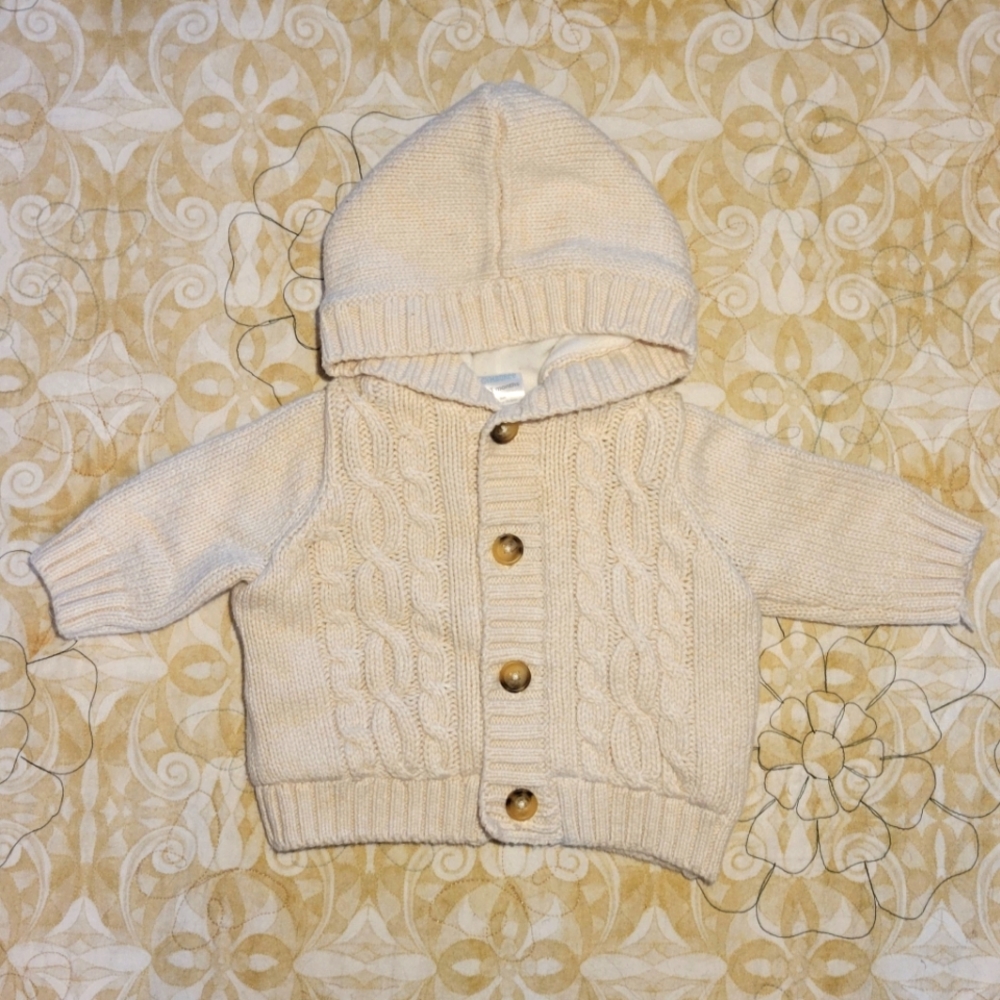 Gymboree Fleece-lined Cotton Cardigan 0-3 M